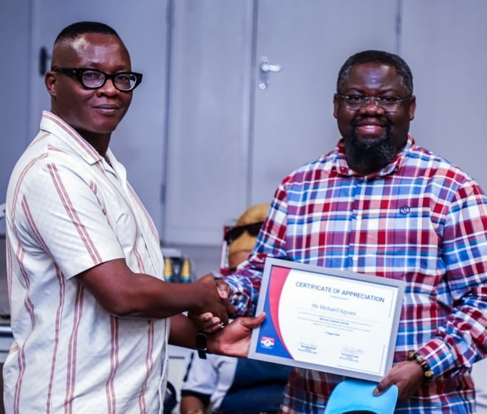 Richard Agyare honoured by NPP UK East...