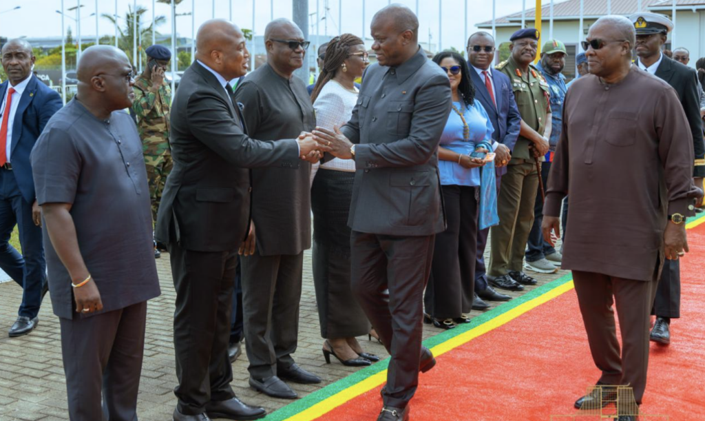 Gabonese President departs Accra after...