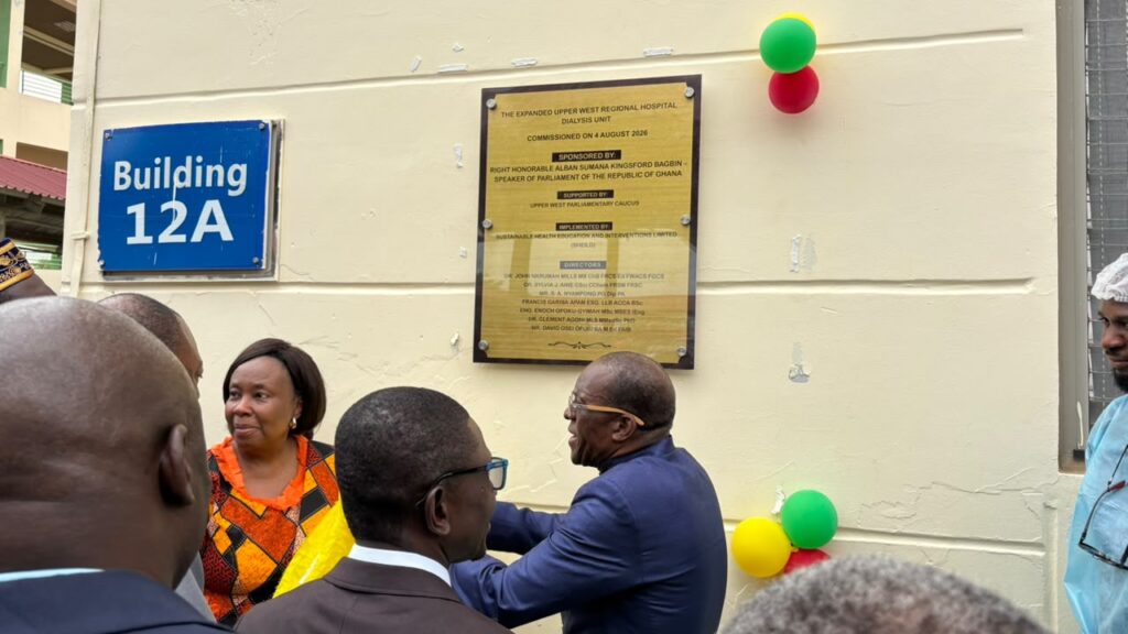 Speaker Bagbin commissions expanded dialysis unit in Wa to tackle preventable kidney deaths