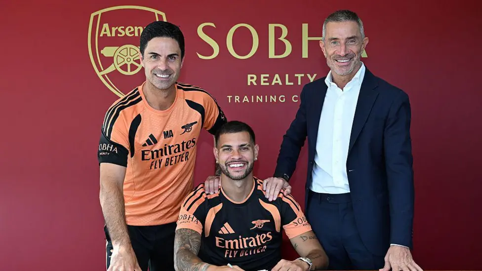 Arsenal sign Guimaraes from Newcastle in...