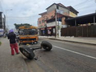 Accra: Tata bus breaks down, completely blocking TUC to Kojo Thompson road