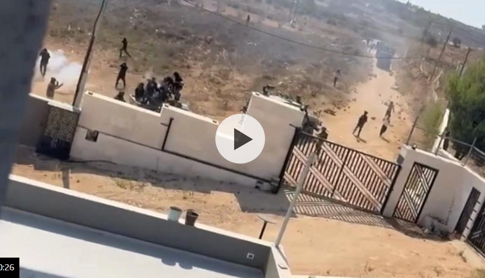 Israeli settlers besieging Palestinian families in West Bank village