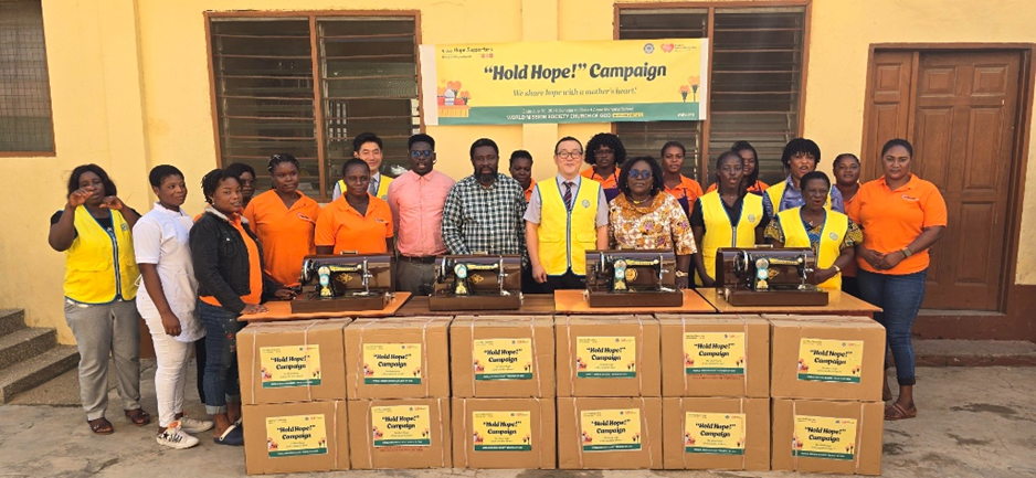 Church of God donates sewing machines to vocational graduates in Mamprobi