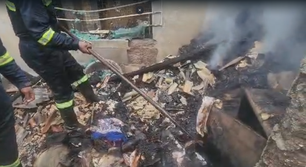 Firefighters contain raging fire at Labadi ...