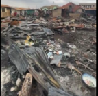 Fire destroys more than 27 wooden structures at Spintex Coastal junction