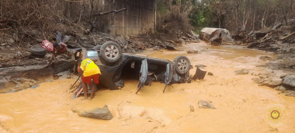 Six injured as Toyota Corolla plunges into ...