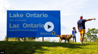 Canada installs large Lake Ontario sign in latest jab at US