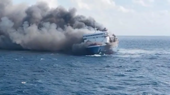 Five dead, 41 missing, after Indonesia ferry catches fire