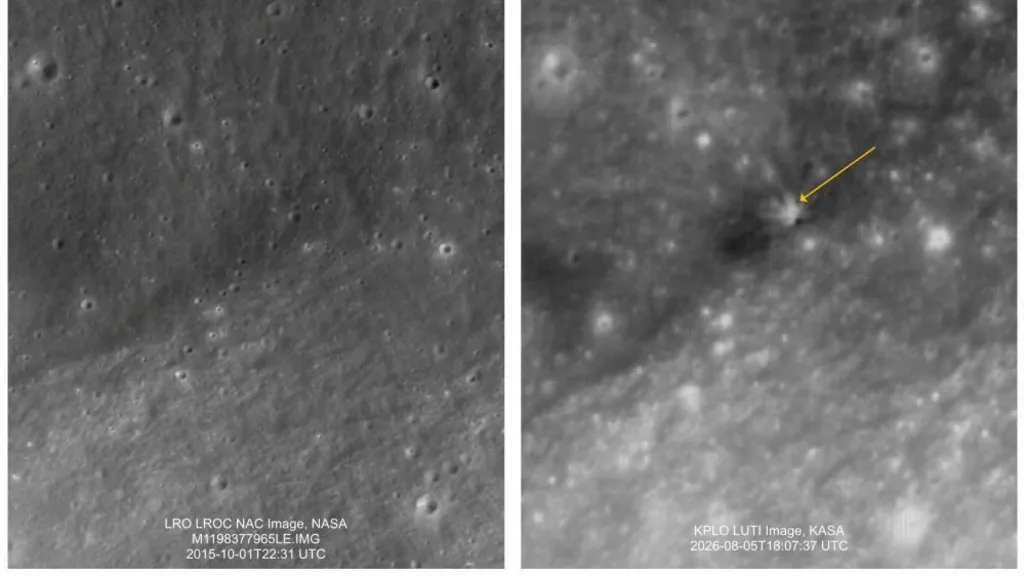 South Korea space agency shares Moon images after SpaceX rocket debris crash