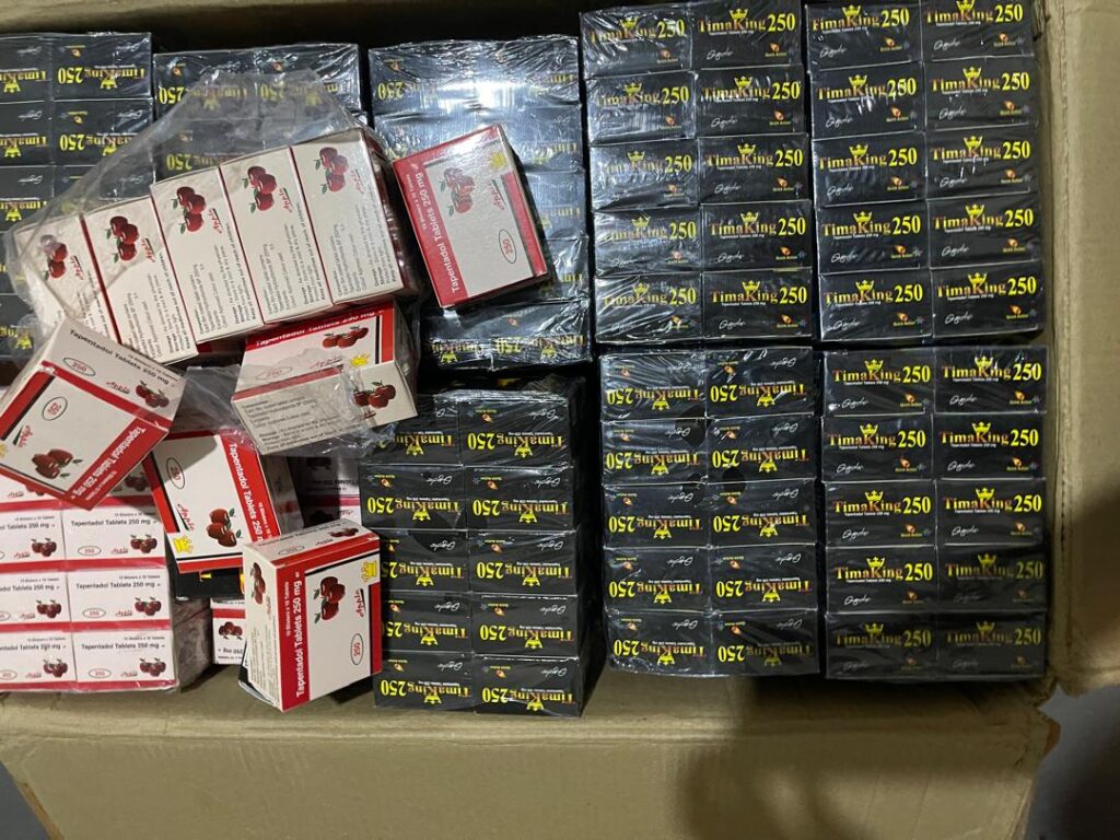 Police seize 500 cartons of Tramadol,...
