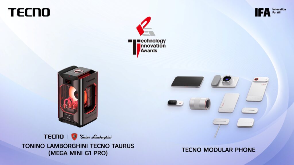TECNO’s Modular Phone and TAURUS win gold...