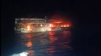 Five dead, more than 80 missing after ferry catches fire in Philippines 