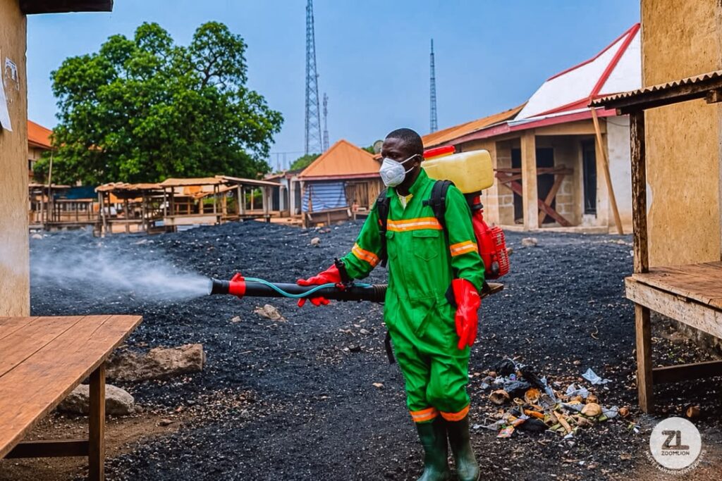 Zoomlion disinfects public facilities in...