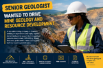 Career opportunity: Senior Geologist sought for key mining role
