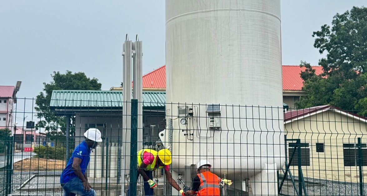 First locally produced liquid oxygen reaches a Ghana hospital