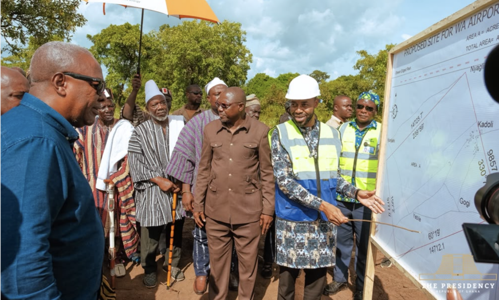 Mahama inspects proposed site for Upper...