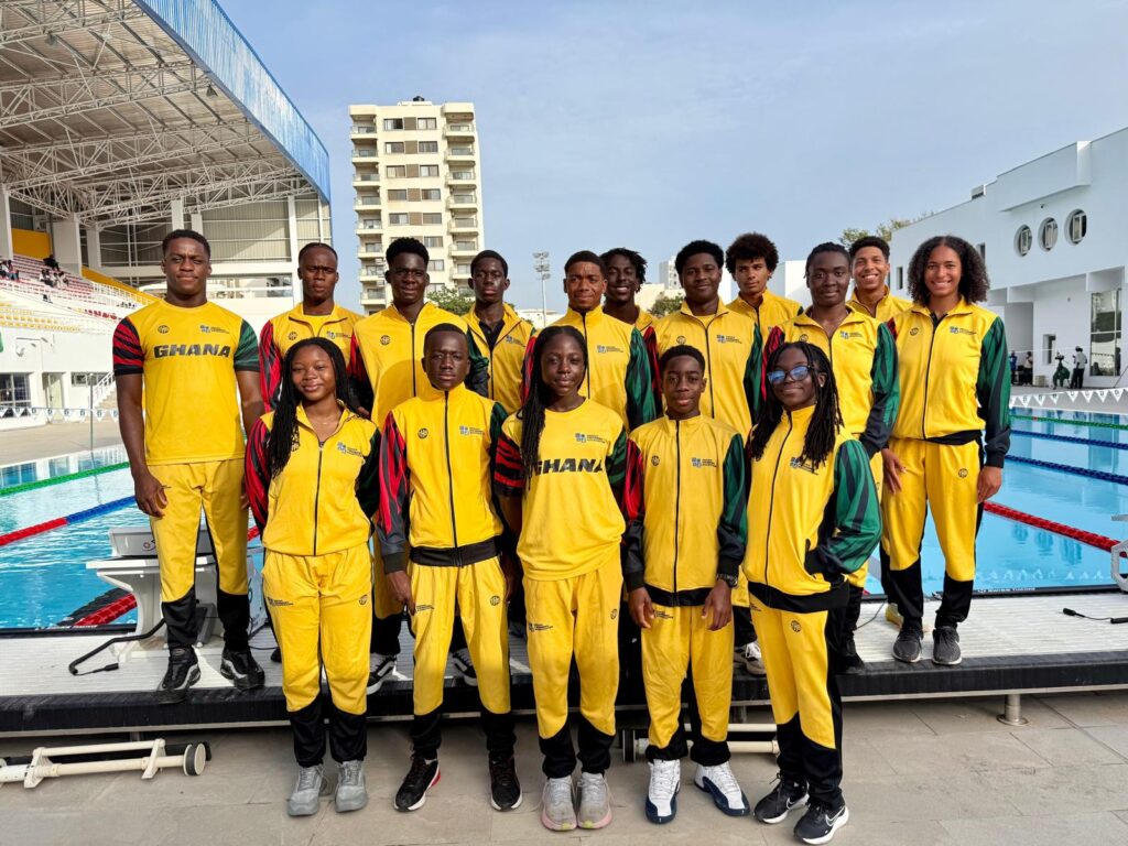Team Ghana at the Africa Aquatics Zone II Championships