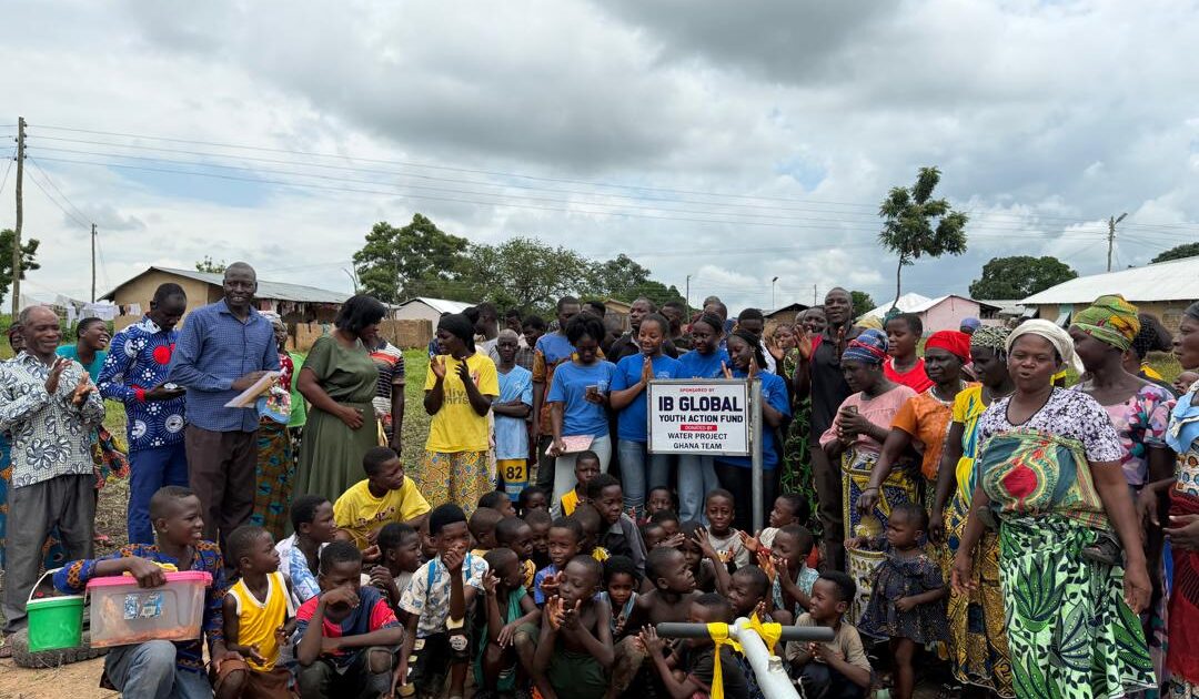Students commission borehole to bring clean water to a Ghanaian community