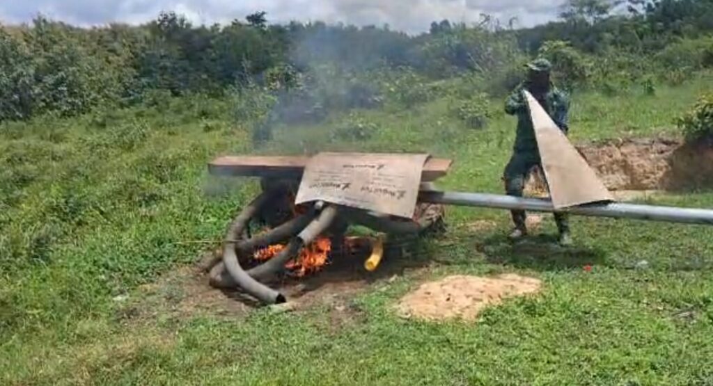 Forestry Commission arrests 12 illegal miners, impounds three excavators in South Formangso Forest Reserve