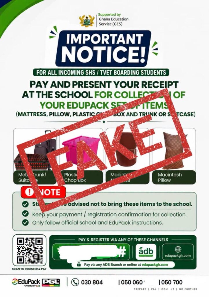 GES disowns fake EduPack notice directing...