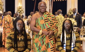 Mystic Twins pay homage to Asantehene at historic Akwasidae in USA