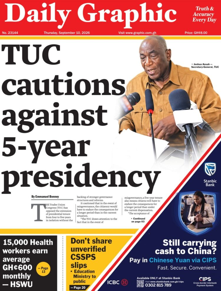 Today’s frontpages: Thursday, September...