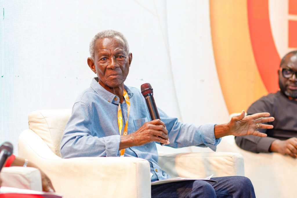 Kwame Pianim holds up Fidelity Bank as a...