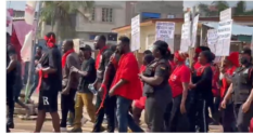 Ga Central residents protest over perennial flooding, demand urgent drainage works