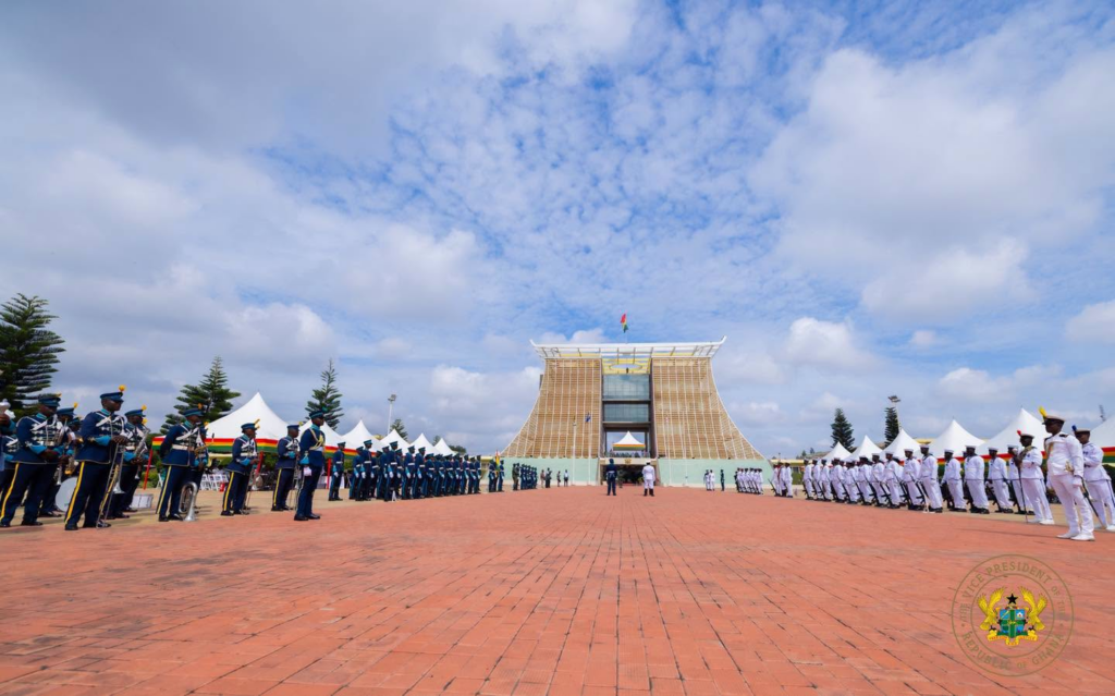 Photos: Vice President Jane Naana reviews...