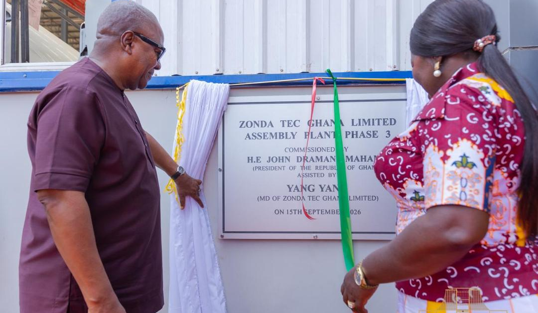 Photos: Mahama commissions Phase Three of Zonda Tech vehicle assembly plant