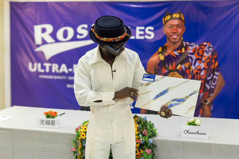 Okyeame Kwame named new brand ambassador for Rosa Tiles