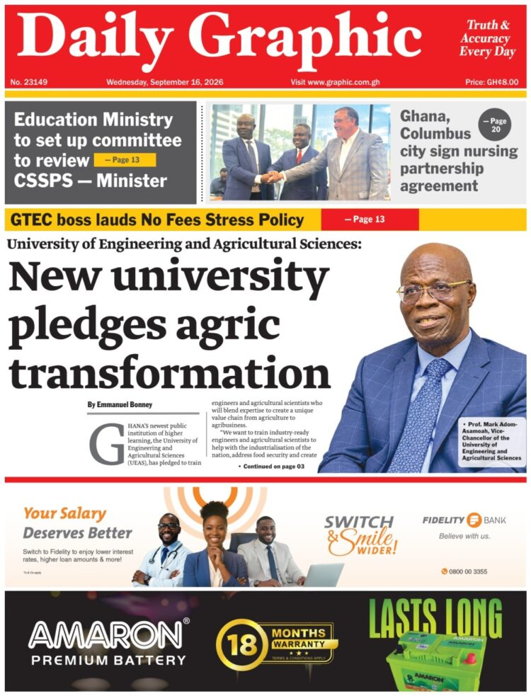 Today’s front pages: Wednesday, September 16, 2026