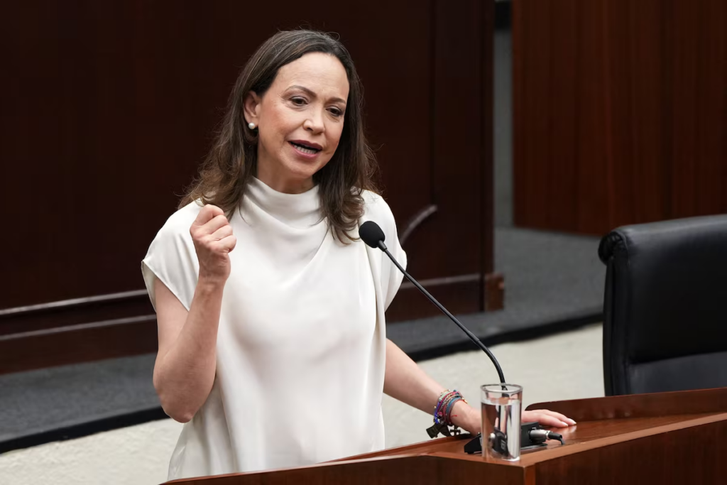 Venezuela opposition leader Machado weighs ...