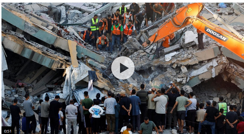 Eight children among 21 killed after war-damaged Gaza building collapses, rescuers say — At least 21 people have been killed, including eight children, and dozens are missing…