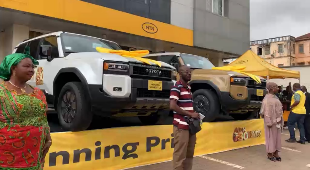 MTN@30: Three customers drive away...