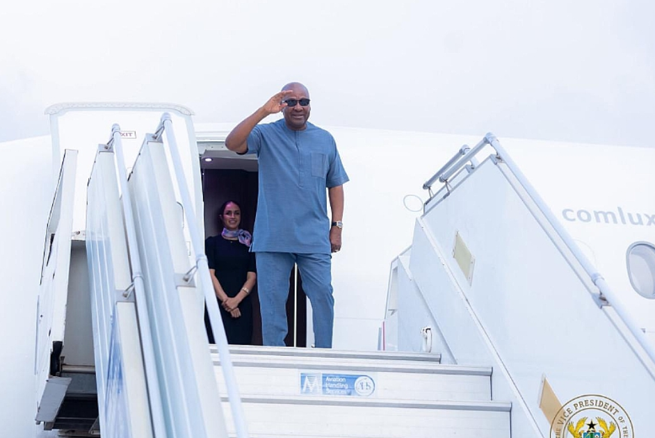 Mahama leaves for New York to attend 81st UN General Assembly