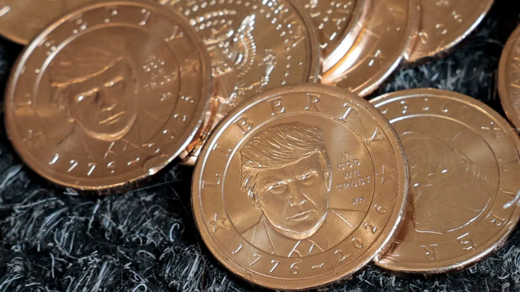 Trump $1 coin makes him first living...
