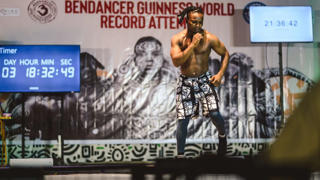 Nigerian attempts to break world record by ...