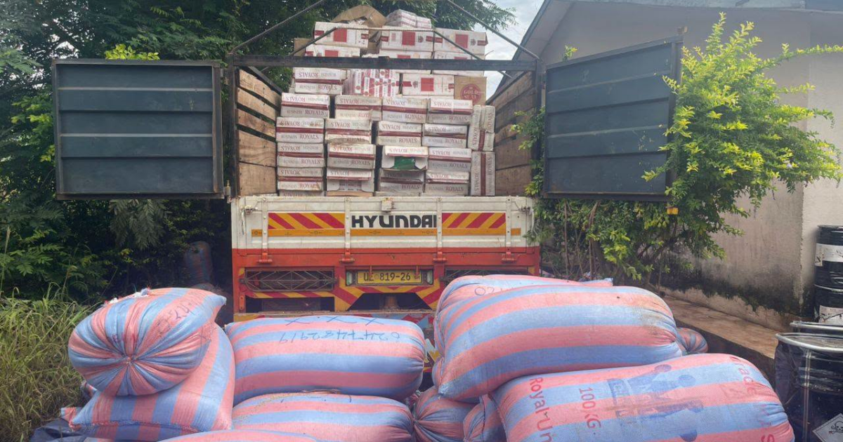 Police intercept vehicle carrying suspected contraband at Jema