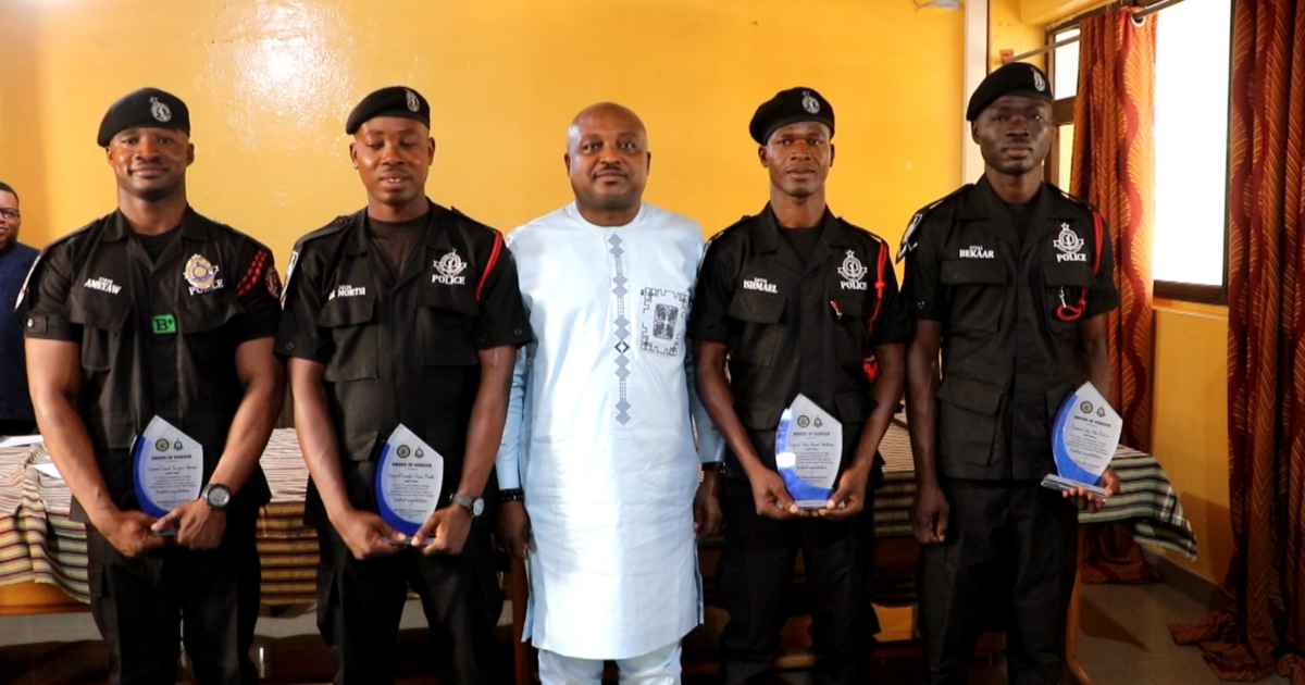 Upper West Regional Minister lauds 4 police officers for busting deadly gang