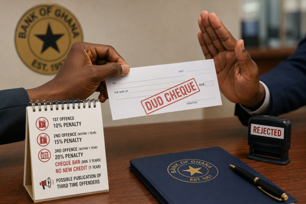 Dud cheque issuers face 1-year credit ban...