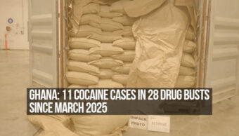 Ghana records 11 cocaine cases in 28 drug busts since March 2025; biggest hauls seized abroad