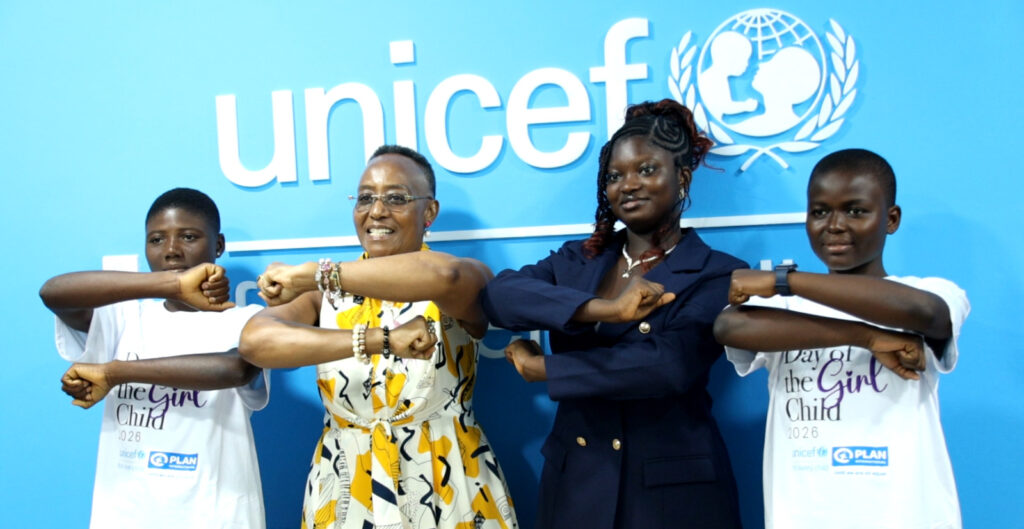 Young girls demand climate action,...