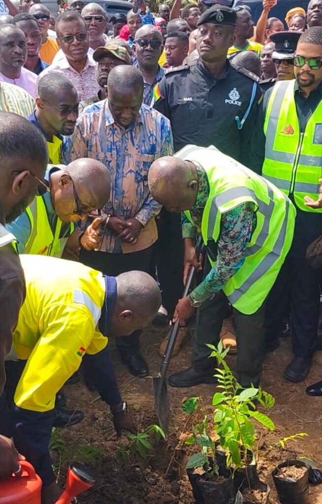 Asantehene plants trees to commence Jimi...