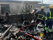 Fire destroys wooden structure near Yesu Mo Villa at Bush Road