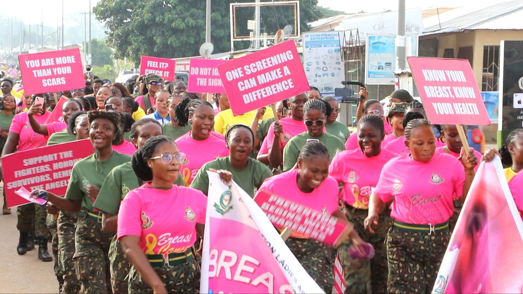 IMMILAC president recounts personal losses as security women lead breast cancer awareness campaign in Wa