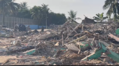 Demolition begins at La Pleasure Beach amid heavy security presence